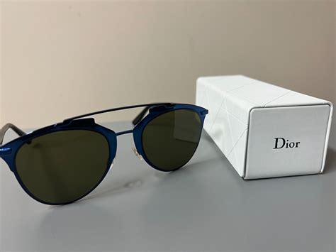 Authentic Christian Dior Reflected M2XA6 Blue Mtl Aviator  